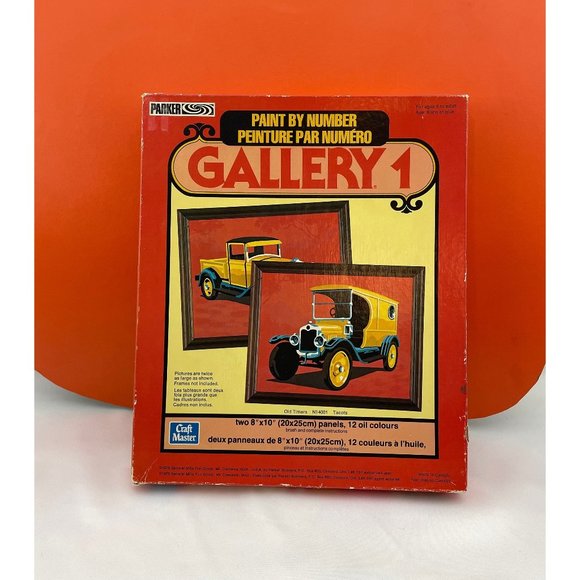 Parker Paint by number kit, vintage pbn kit, Gallery Series,  new old stock 70s - Picture 1 of 10